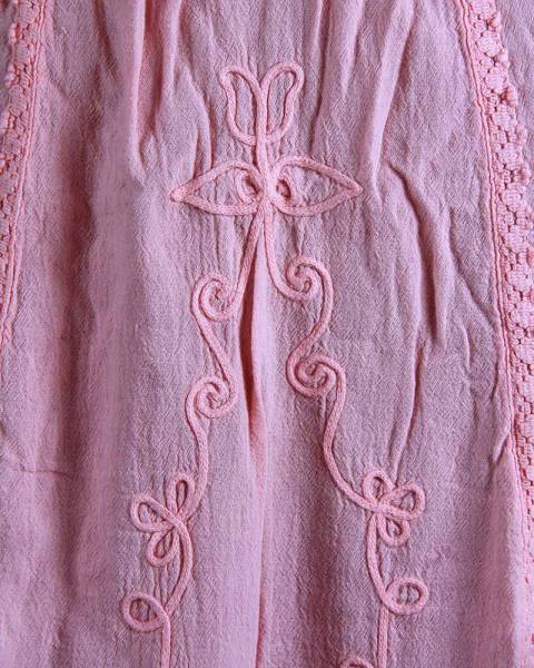 Detalle cordón vestidos boho chic Algodón Pima