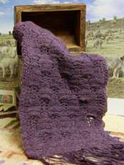 bufanda de mujer de croch de alpaca morada sissi cod 2