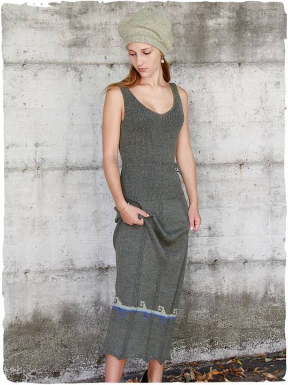 Vestido lana de alpaca Onda