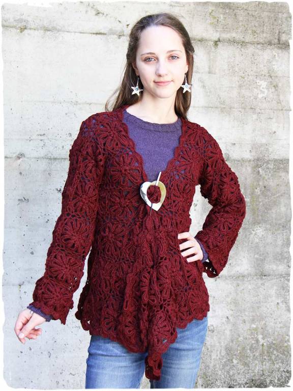 Bolero largo de alpaca Anita