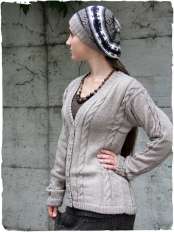 sabina cardigan donna in lana sabbia