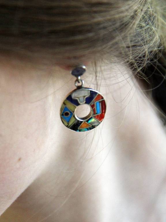 Aretes de plata Cusco