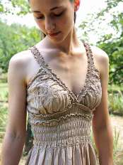 vestido de verano de algodn orgnico elsa