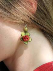 collana e orecchini camelia