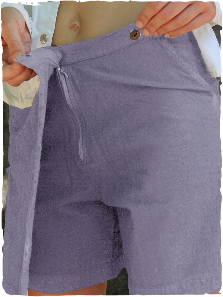 gonna pantalone corta amaranta dettaglio
