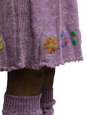 wool baby girl dress milly ponchado