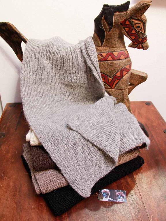 Bufanda punto inglés Alpaca Baby Inkawasi
