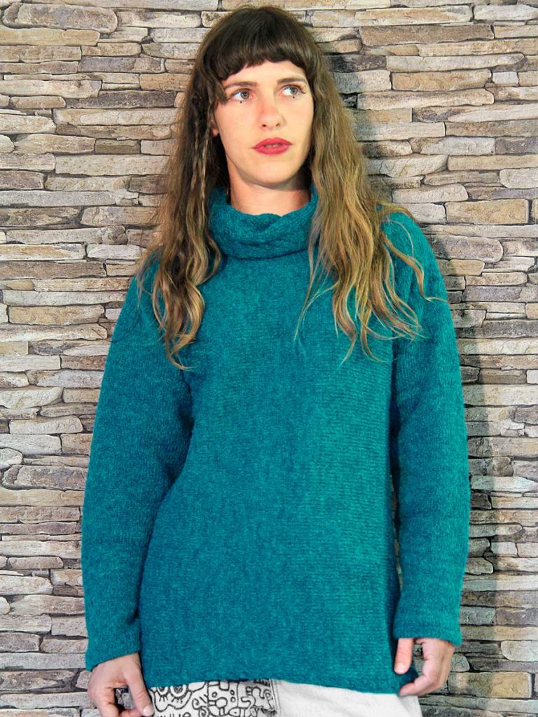 pullover donna collo alto trisha