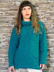pullover donna collo alto trisha