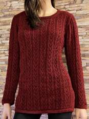 pull alpaga rouge marie