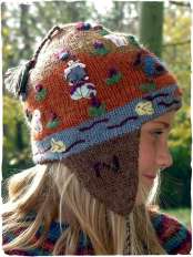 cappello alpaca ocre bimba sara