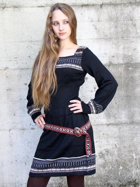 Vestito corto de alpaca Giuditta