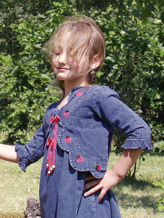 coprispalle per bambina mariquita