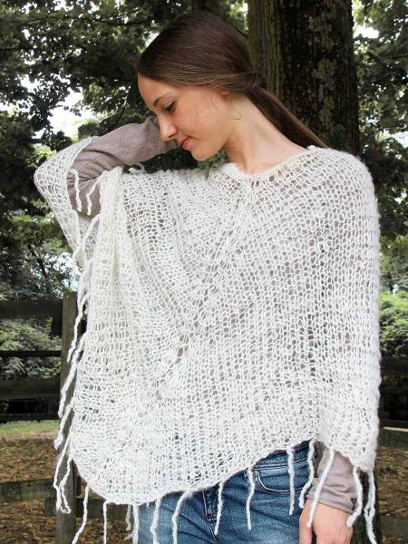 Poncho de alpaca RUSTICO