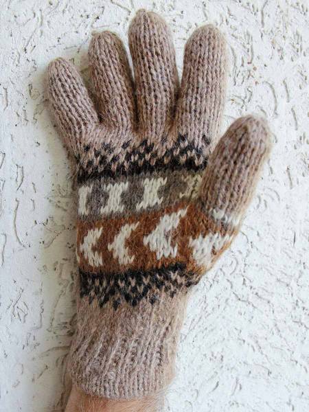 Guantes de alpaca unisex Zorro