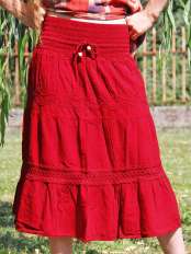 gonna lunga a balze gardenia