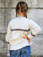 pullover bimba lana bianco alba