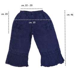 Pantalone bambina Ginevra info taglia