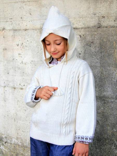 Jersey de punto en alpaca para niños Francy