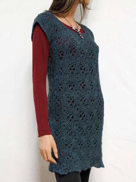 Vestido de ganchillo mujer de alpaca Tatiana