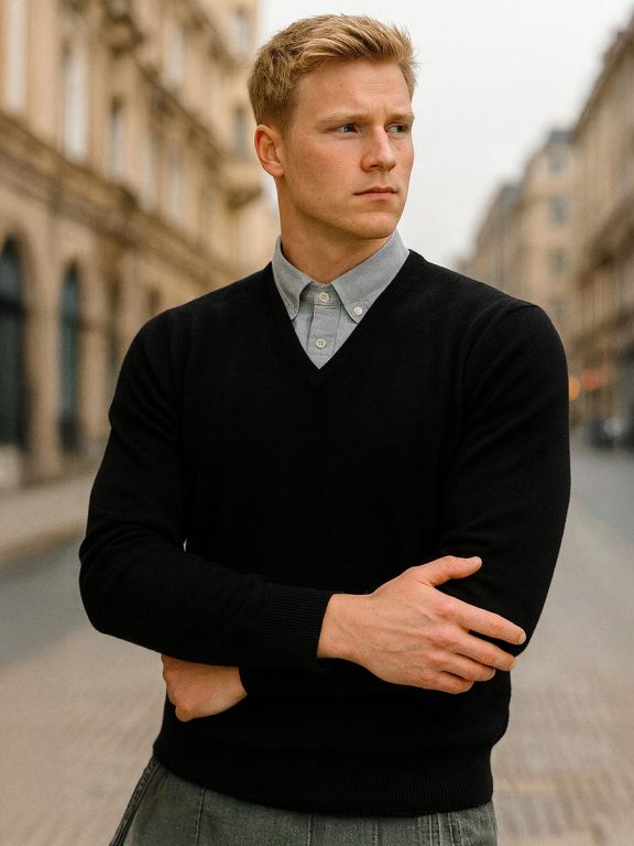 Cashmere Boutique Suéter 100% Puro De Cachemira Con Cremallera Completa Para Hombre, Manga Larga, Ligero Y Cálido, Carbón Vegetal