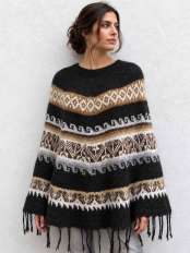 poncho de lana