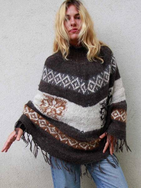 Poncho de alpaca Camacho