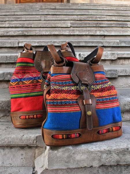 Bolso de cuero artesanal Lia