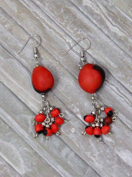 Pendientes colgantes Huayruro
