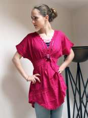 Esmeralda boho tunic.