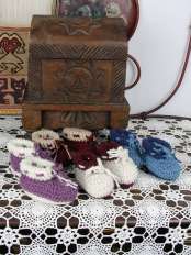 Babyschuhe Wolle Monk.
