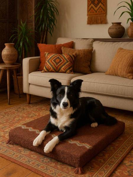 Cama perros invierno en alpaca Pluto
