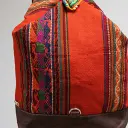 Jessy mochila  naranja-multicolor