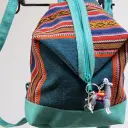mini Jessy mochila  celeste